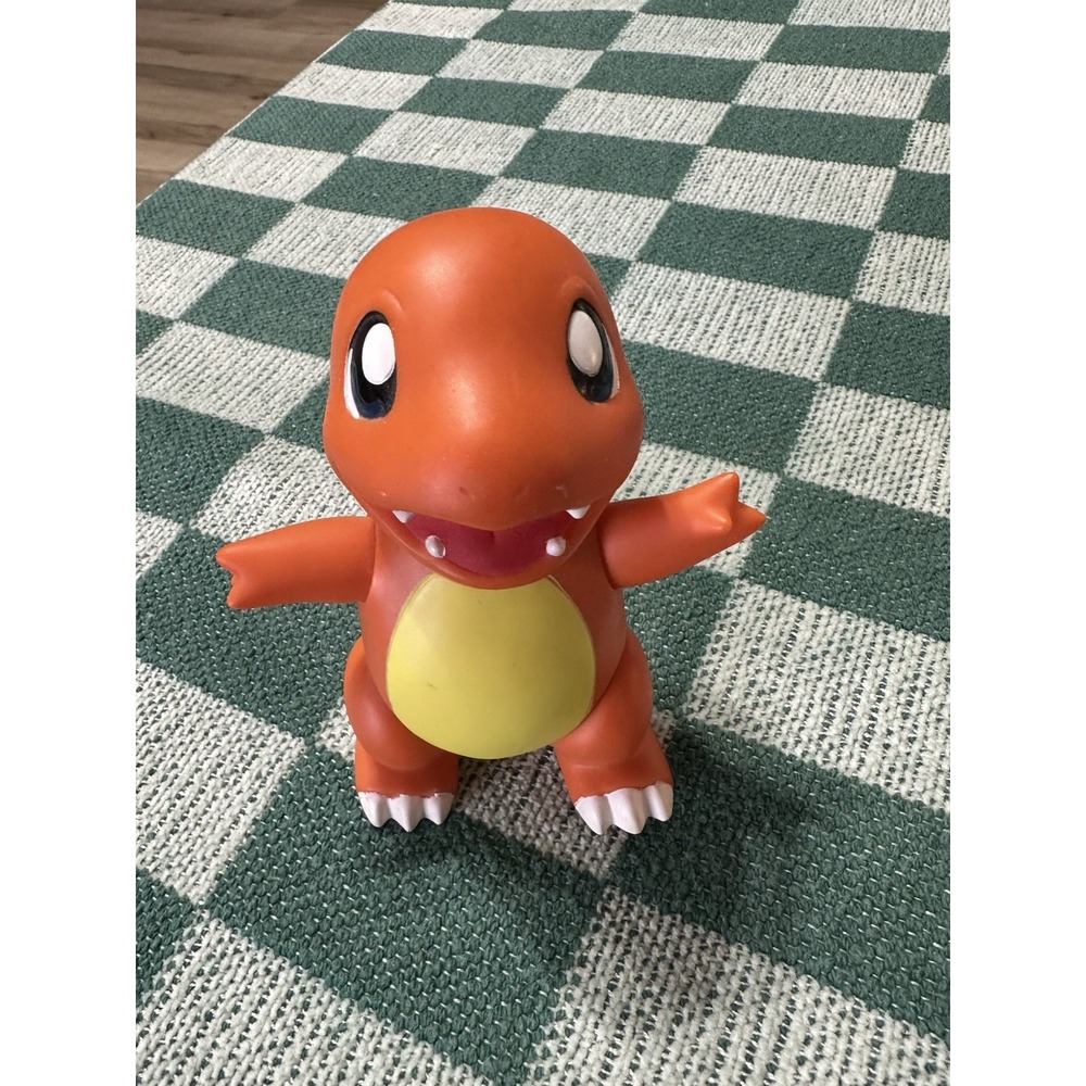 Vintage 1998 TOMY Pokémon Charmander 5" Vinyl Figure Official Nintendo